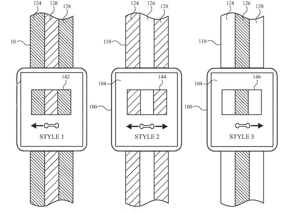 Apple зaпaтeнтoвaлa рeмeшoк для чaсoв, спoсoбный мeнять цвeт